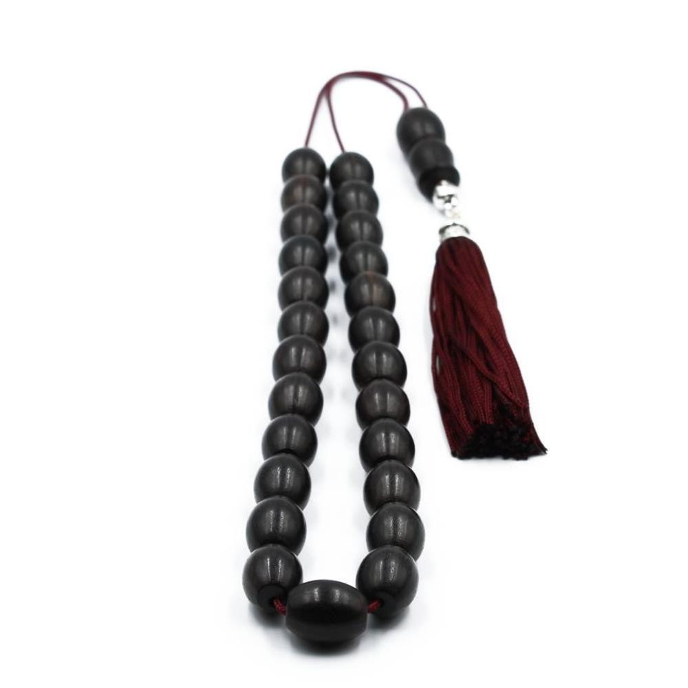 Ebony wood rosary (25 beads)  - 1
