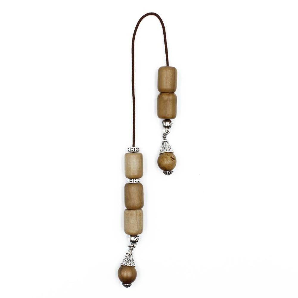 Olive wood begler (5 beads)  - 2