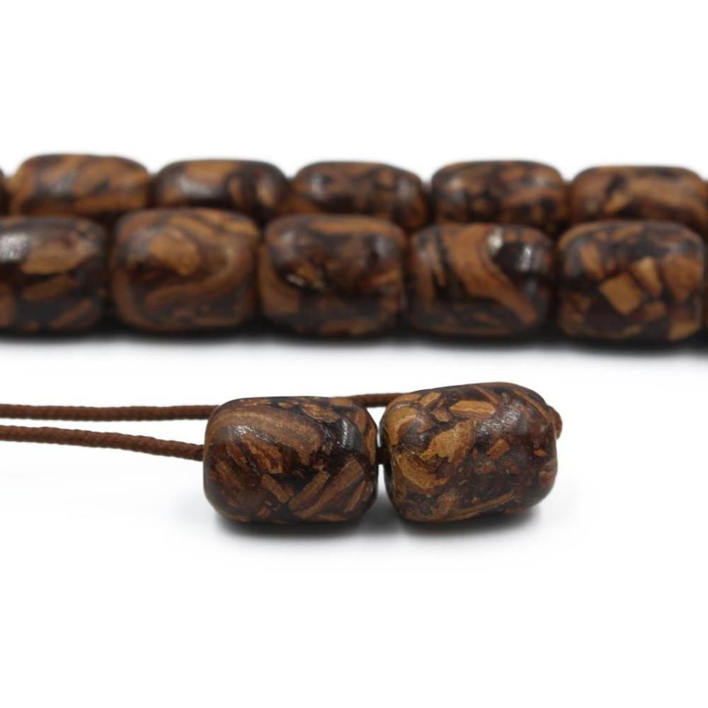 Aromatic cinnamon and tiger eye rosary (25 beads)  - 2