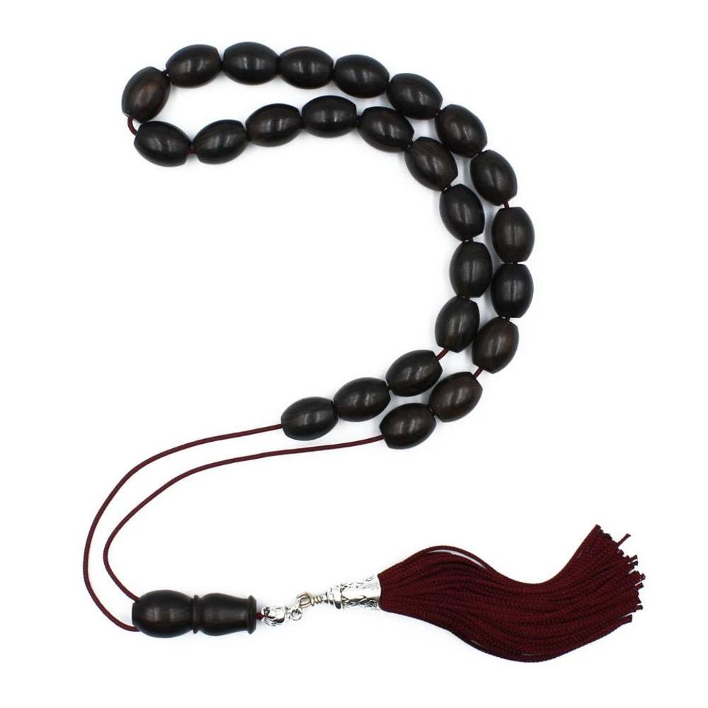 Ebony wood rosary (25 beads)  - 0