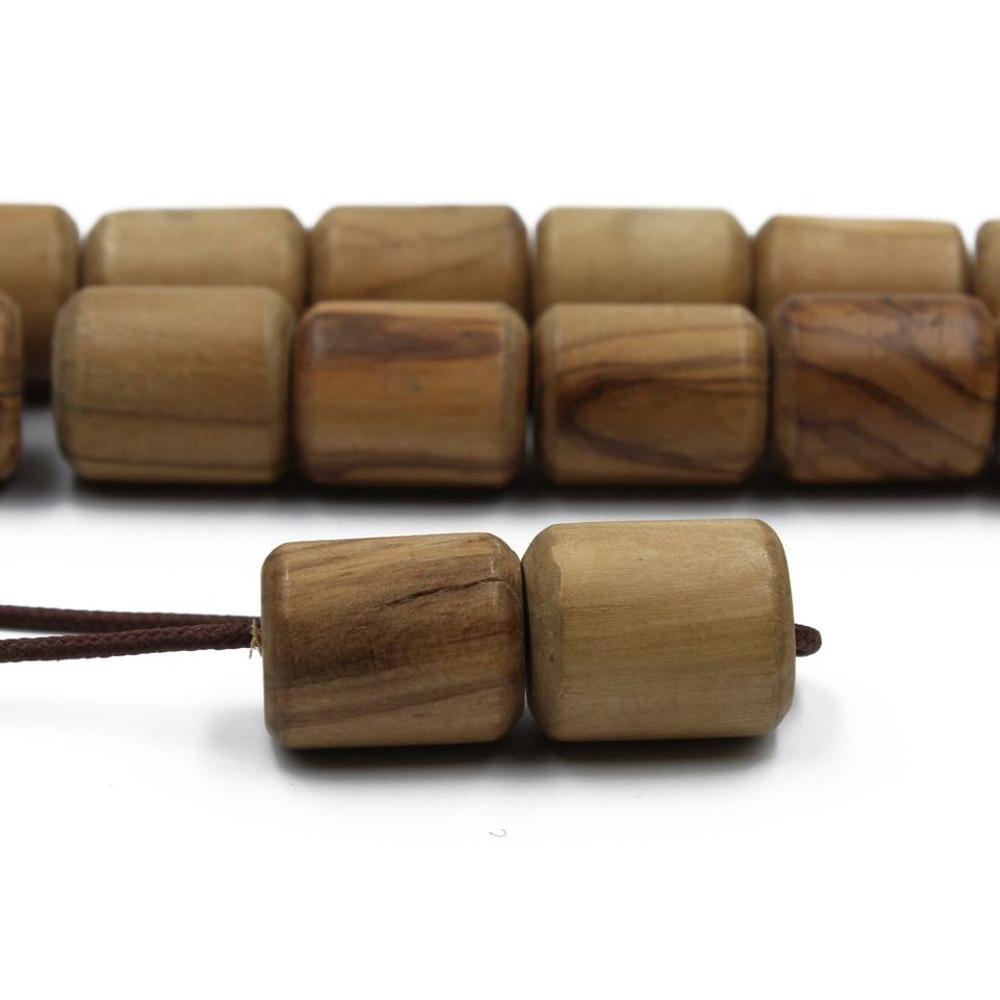 Olive wood rosary-koboloi (19 beads)  - 2