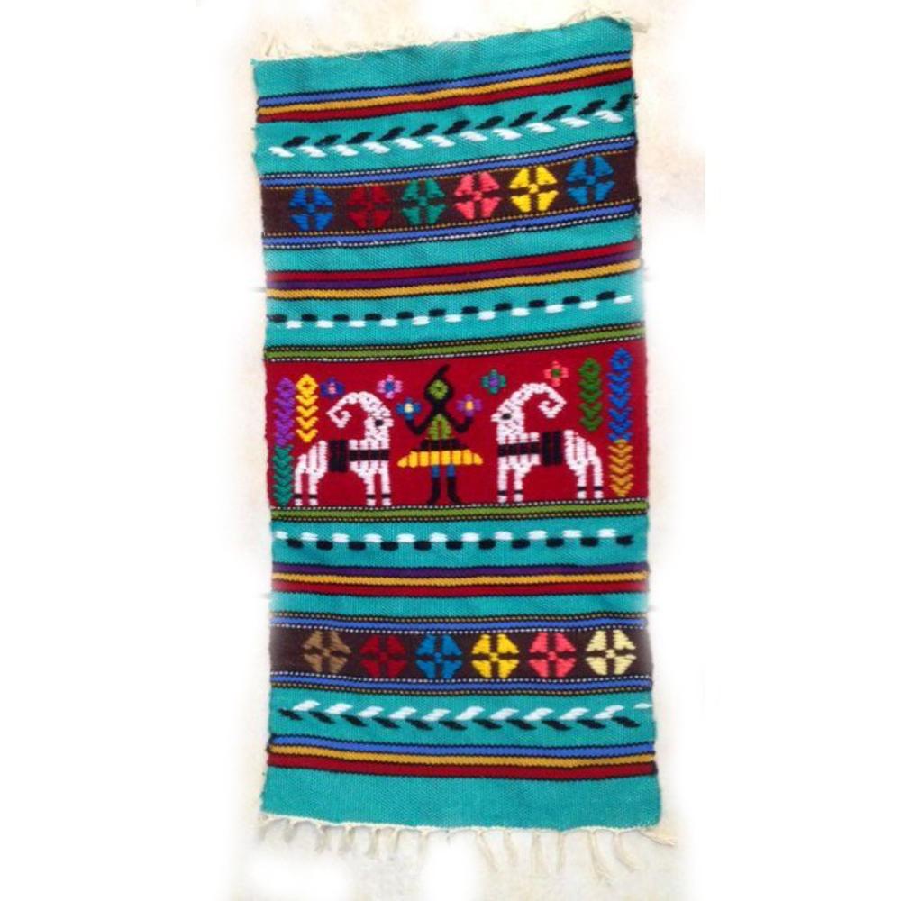 CRETAN TEXTILE HANDMADE IN LOOM WITH DESIGNS AND BEAUTIFUL COLORS - 0