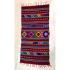 CRETAN WOOL TEXTILE HANDMADE IN LOOM WITH DESIGNS AND BEAUTIFUL COLORS (DEEP RED) - 0