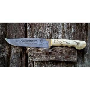CRETAN KNIFE WITH BONED HANDLE - 2843