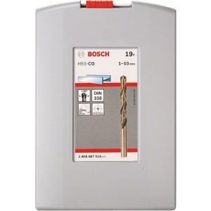 Σετ 19 Τρυπάνια HSS με Κυλινδρικό Στέλεχος για Μέταλλο Bosch Pro Box - 15253
