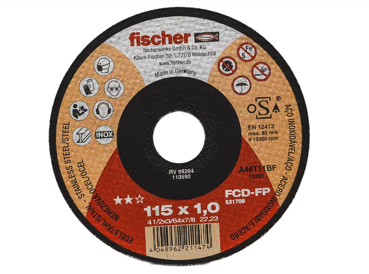 Δίσκος Κοπής 115mm Fischer
