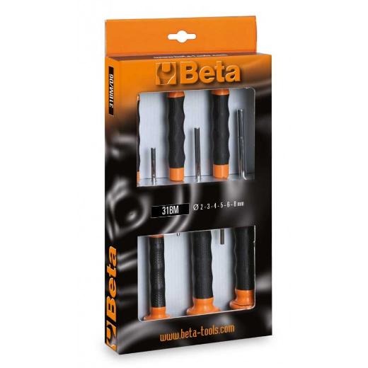 Set of 6 pin punches with handles Beta
