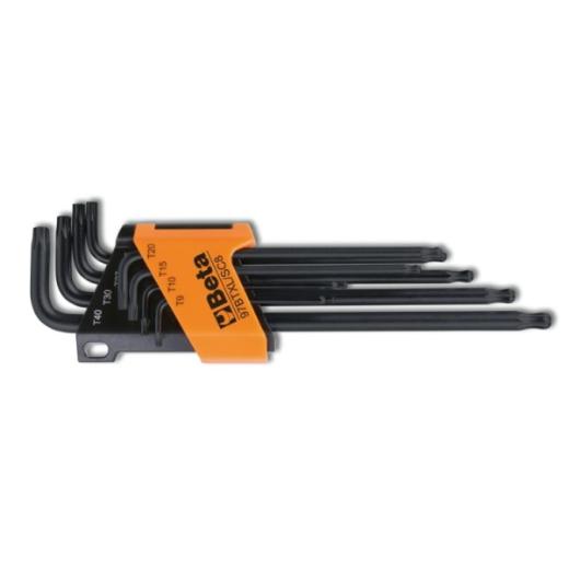 97BTXL/SC8 Set of 8 ball head offset key wrenches for Torx® head screws Beta