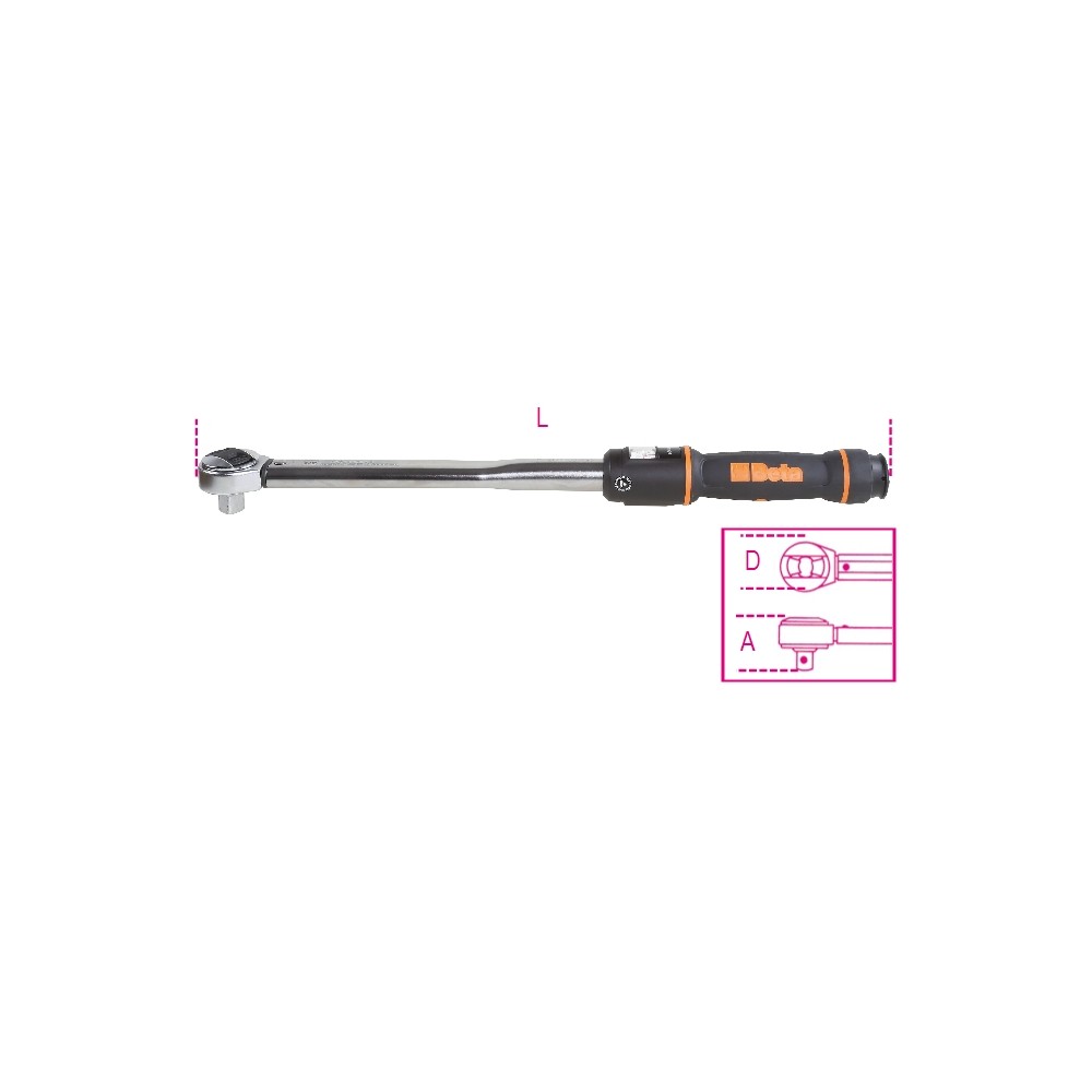 Torque Wrench 1/2' 20-100 Nm 666N/10Χ Beta
