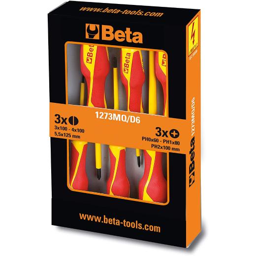 1273 MQ/D6 Set of 6 screwdrivers Beta