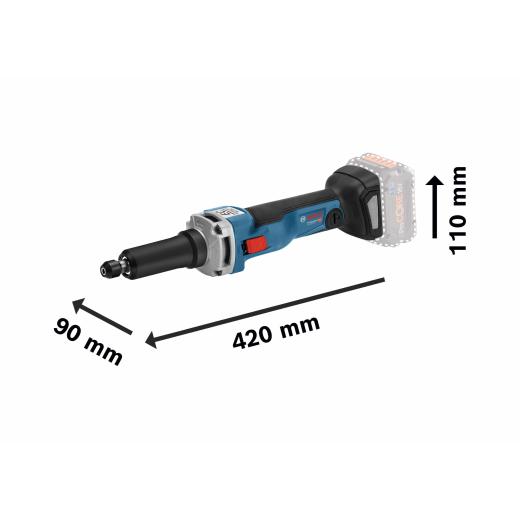 GGS 18V-23 LC Cordless Straight Grinder in L-Boxx Bosch