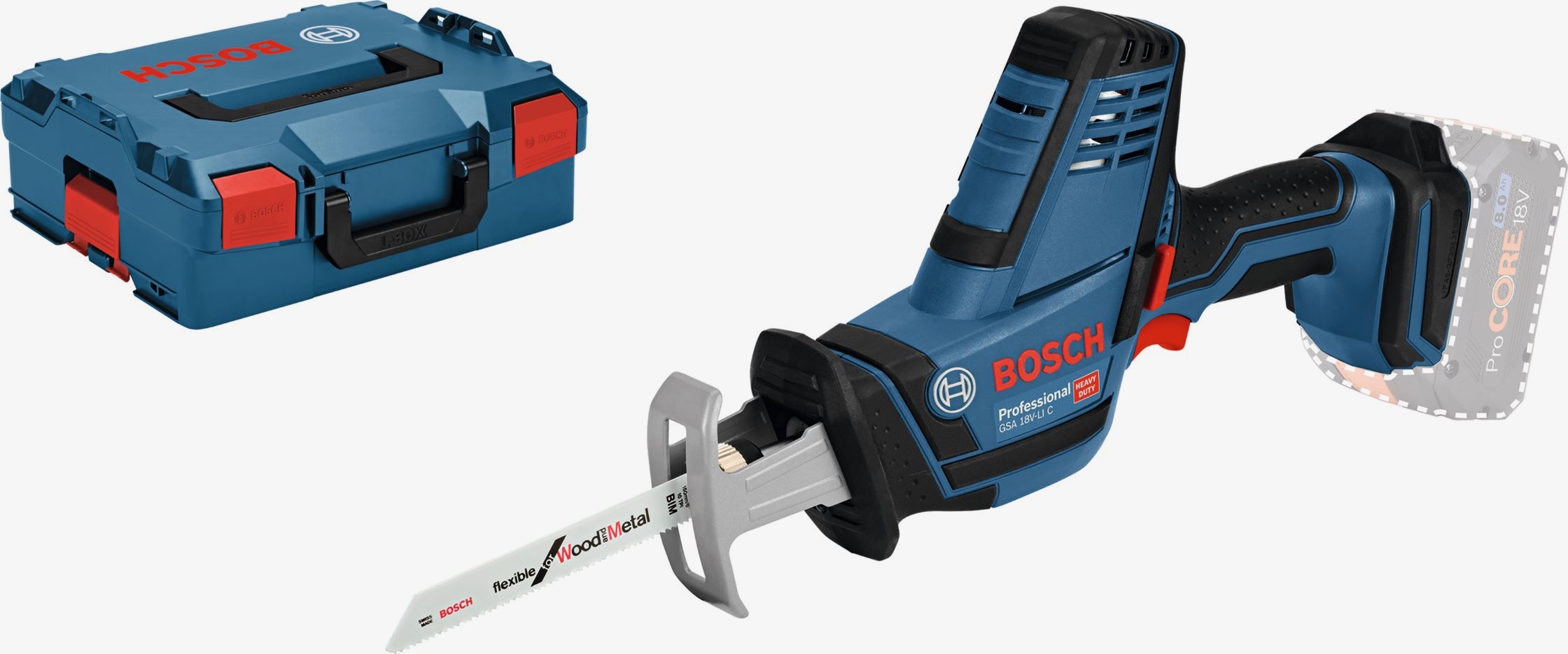 GSA 18 V-LI C Professional Cordless Reciprocating Saw Bosch - 2