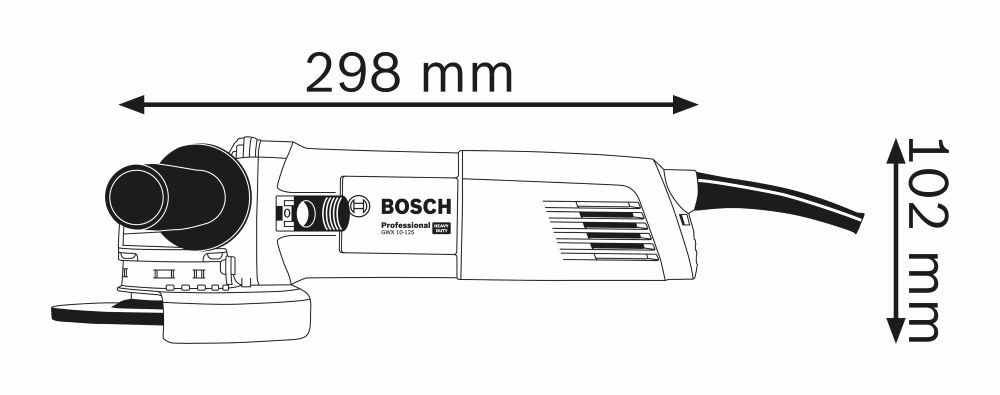 GWX 10-125 Angle Grinder PROFESSIONAL Bosch - 2