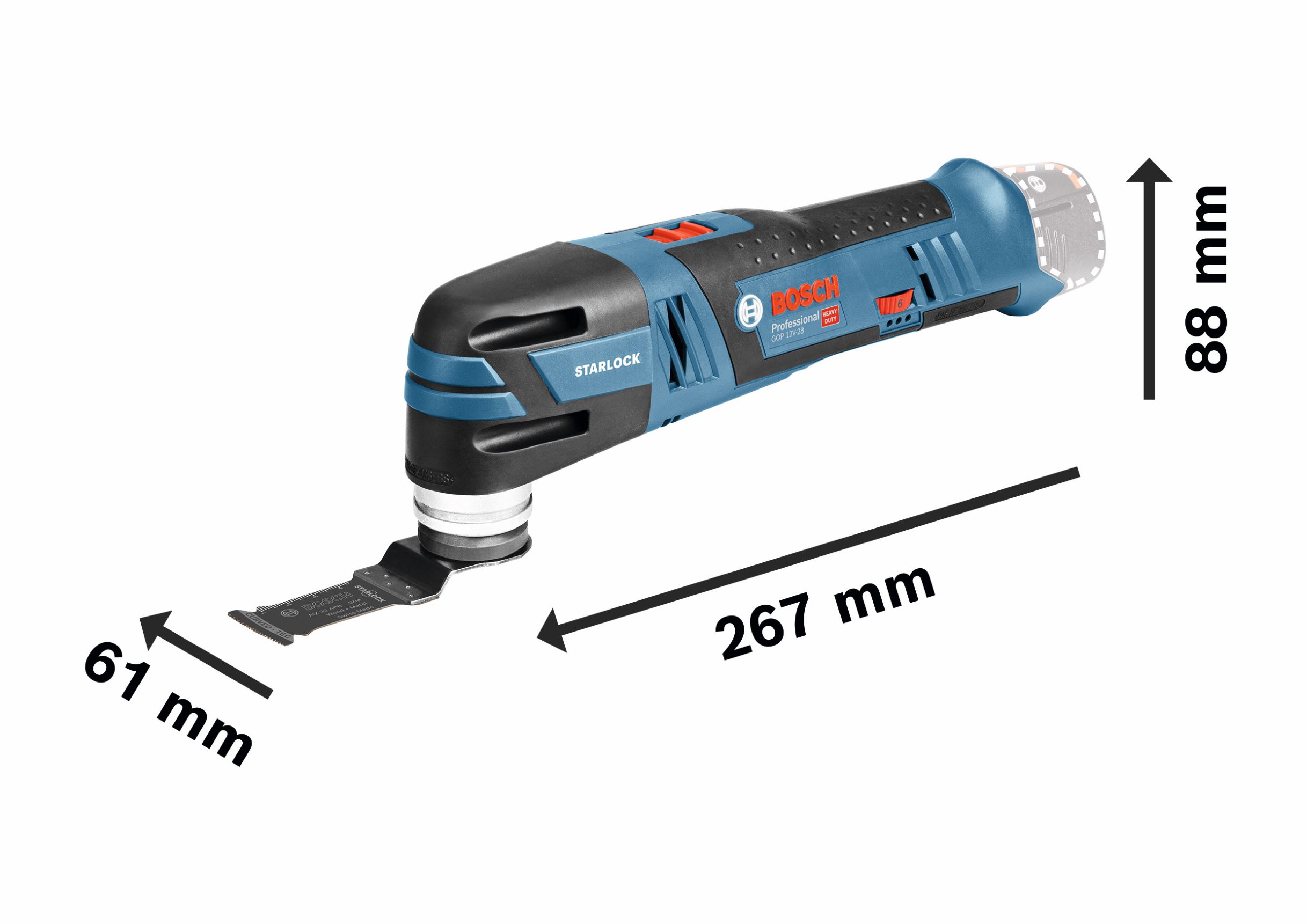 GRO 12V-35 Professional Cordless Rotary Tool in L-Boxx Bosch - 3