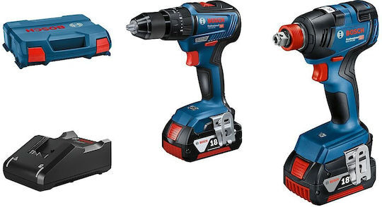 ΣΕΤ ΔΡΑΠ/ΔΟ + ΠΑΛΜΙΚΟ ΚΑΤΣΑΒΙΔΙ+ 2 ΜΠΑΤ 18V 4,0Ah - 1