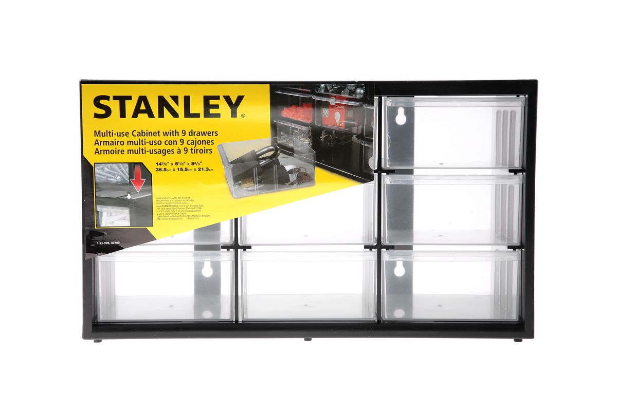 Multi-Purpose Storage Bin With 9 Large Drawers Stanley