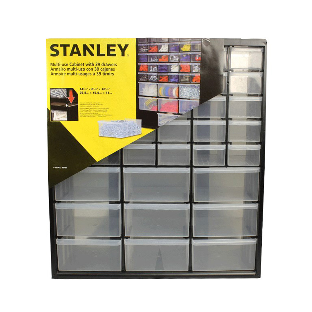 Multi-Purpose Storage Bin With 30 Small Drawers and 9 Large Drawers Stanley