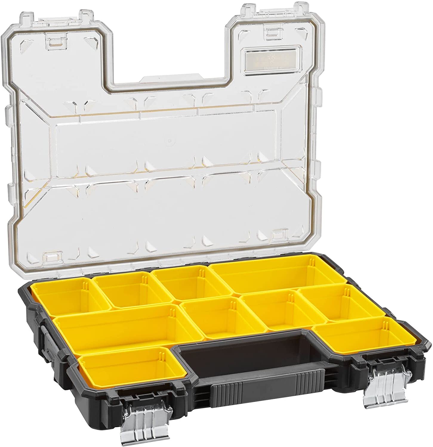 FATMAX Pro Shallow Stackable Storage Organiser for Small Parts, Removable Compartments - 2