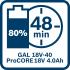 2 x ProCORE18V 4.0Ah + GAL 18V-40 Professional Starter Set Bosch - 2