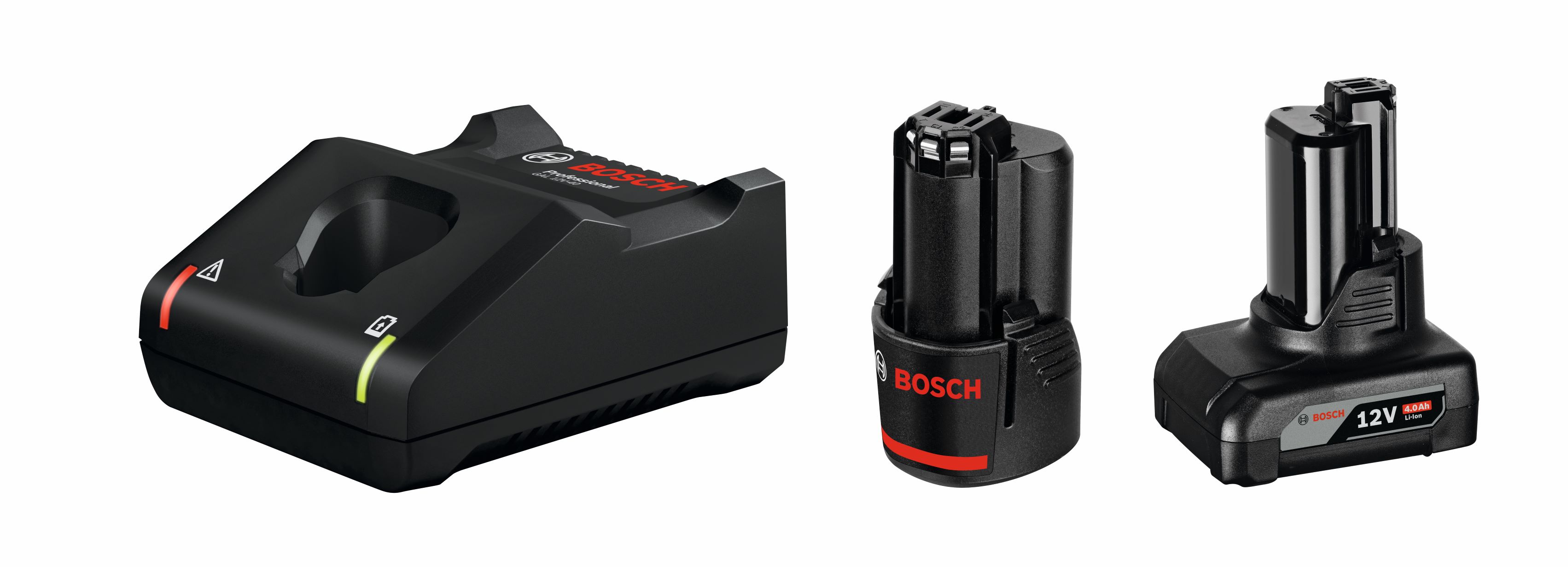 1 x GBA 12V 2.0Ah + 1 x GBA 12V 4.0Ah + GAL 12V-40 Professional Set Bosch