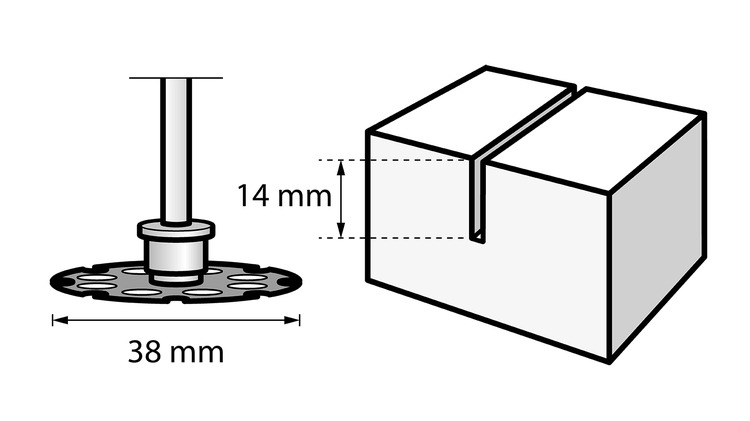 ΤΡΟΧΟΣΚΟΠΗΣ ΞΥΛΟΥ SC544 38 MM 544 DREMEL - 2