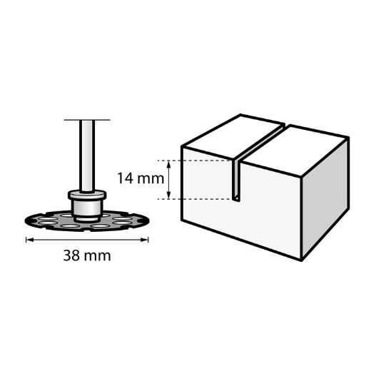 ΤΡΟΧΟΣΚΟΠΗΣ ΞΥΛΟΥ SC544 38 MM 544 DREMEL