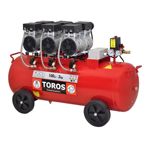 Aircompressor 3HP/100Lt OilFree Toros