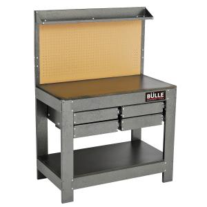 Heavy Duty Workbench with Pegboard and 4 Drawers Bulle - 10571