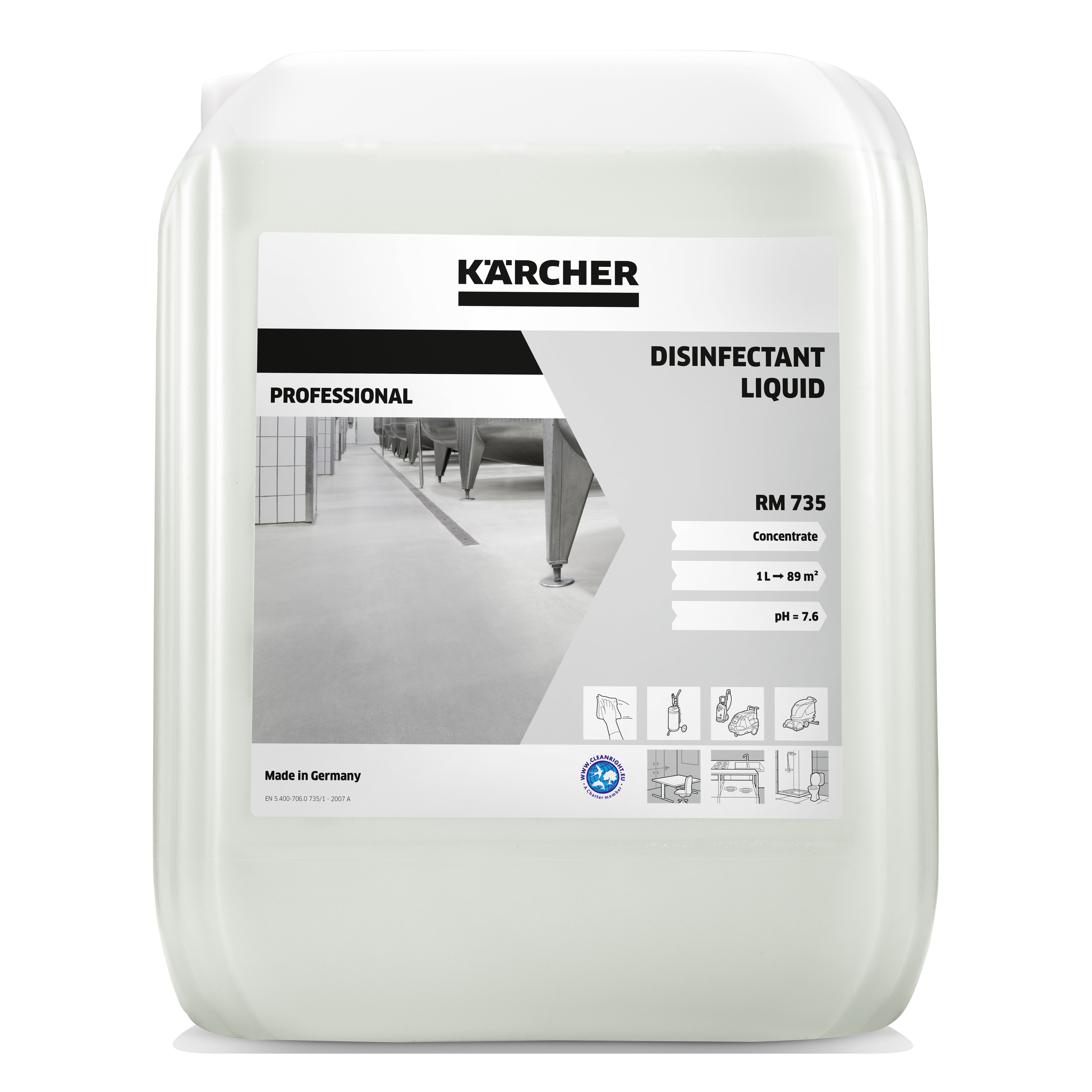 Disinfectant, liquid RM 735, 5L Kärcher - 1