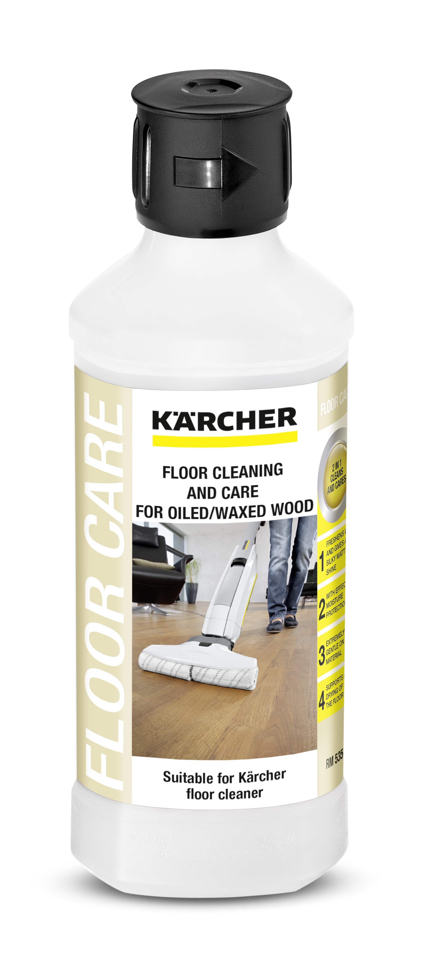 Oiled/Waxed Wooden Flooring Detergent RM535, 500 ML Kärcher - 1