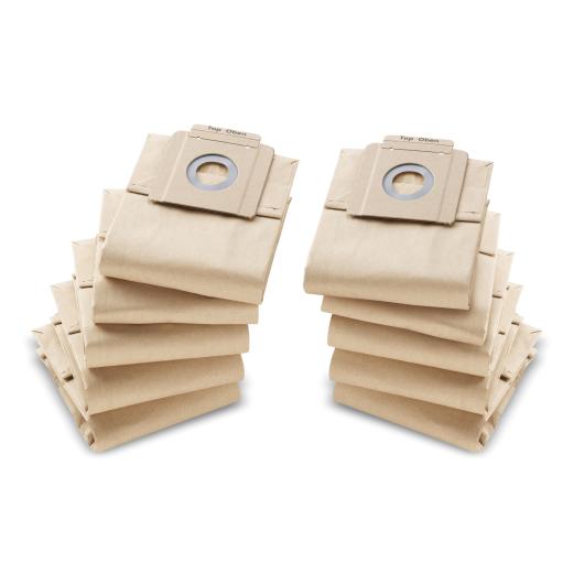Paper filter bags, 10 x , T 7/1, T 9/1, T 10/1 Kärcher