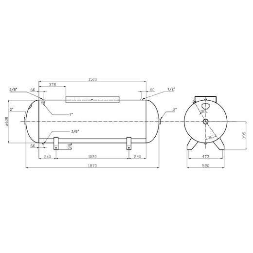 TOROS: ΑΕΡΟΣΥΜΠΙΕΣΤΗΣ ΜΕ ΙΜΑΝΤΑ 500LIT/5.5HP 400V