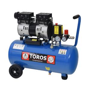 TOROS: ΑΕΡΟΣΥΜΠΙΕΣΤΗΣ OILFREE ΧΑΜΗΛΟΥ ΘΟΡΥΒΟΥ (SILENT) 24LT/1,0HP - 19490