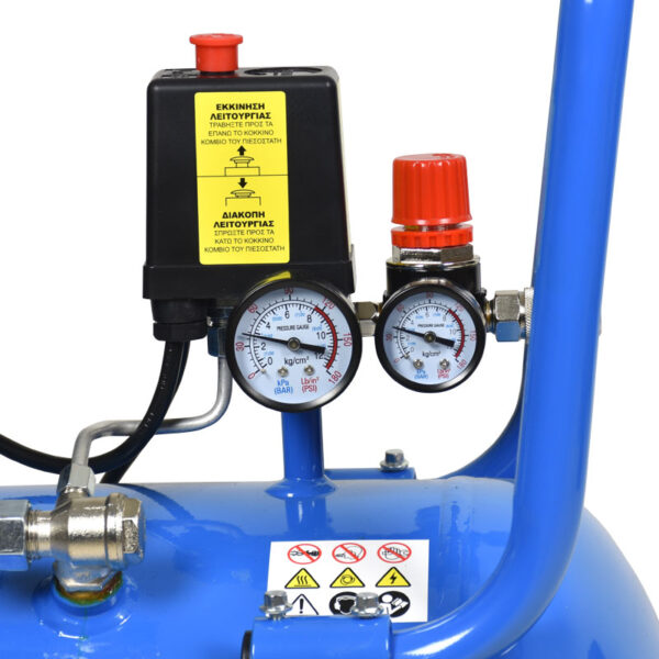 TOROS: ΑΕΡΟΣΥΜΠΙΕΣΤΗΣ OILFREE ΧΑΜΗΛΟΥ ΘΟΡΥΒΟΥ (SILENT) 50LT/2,0HP - 4