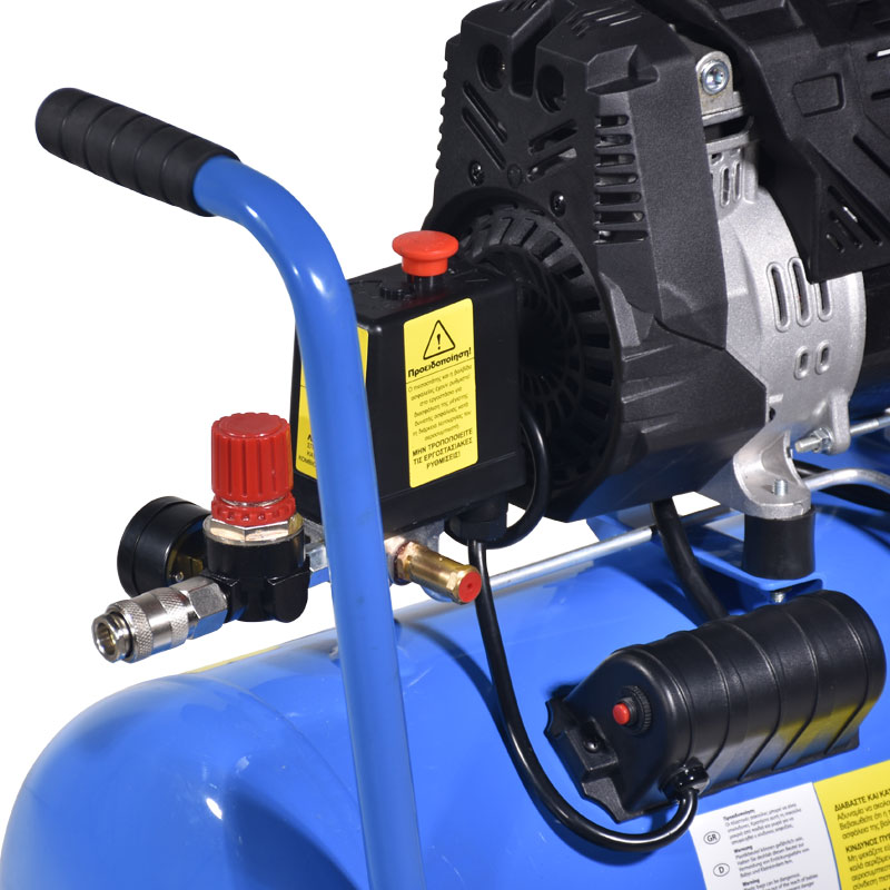 TOROS: ΑΕΡΟΣΥΜΠΙΕΣΤΗΣ OILFREE ΧΑΜΗΛΟΥ ΘΟΡΥΒΟΥ (SEMISILENT) 24LT/2,0HP – 10 BAR - 5