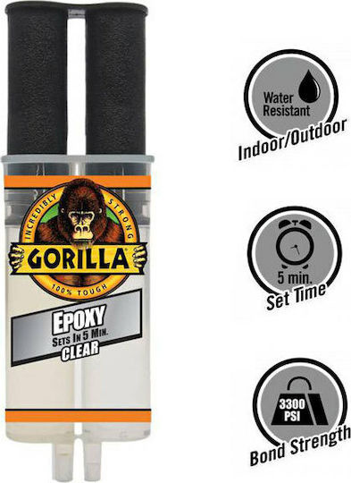Κόλλα εποξική Epoxy Crystal Clear 25ml Gorilla
