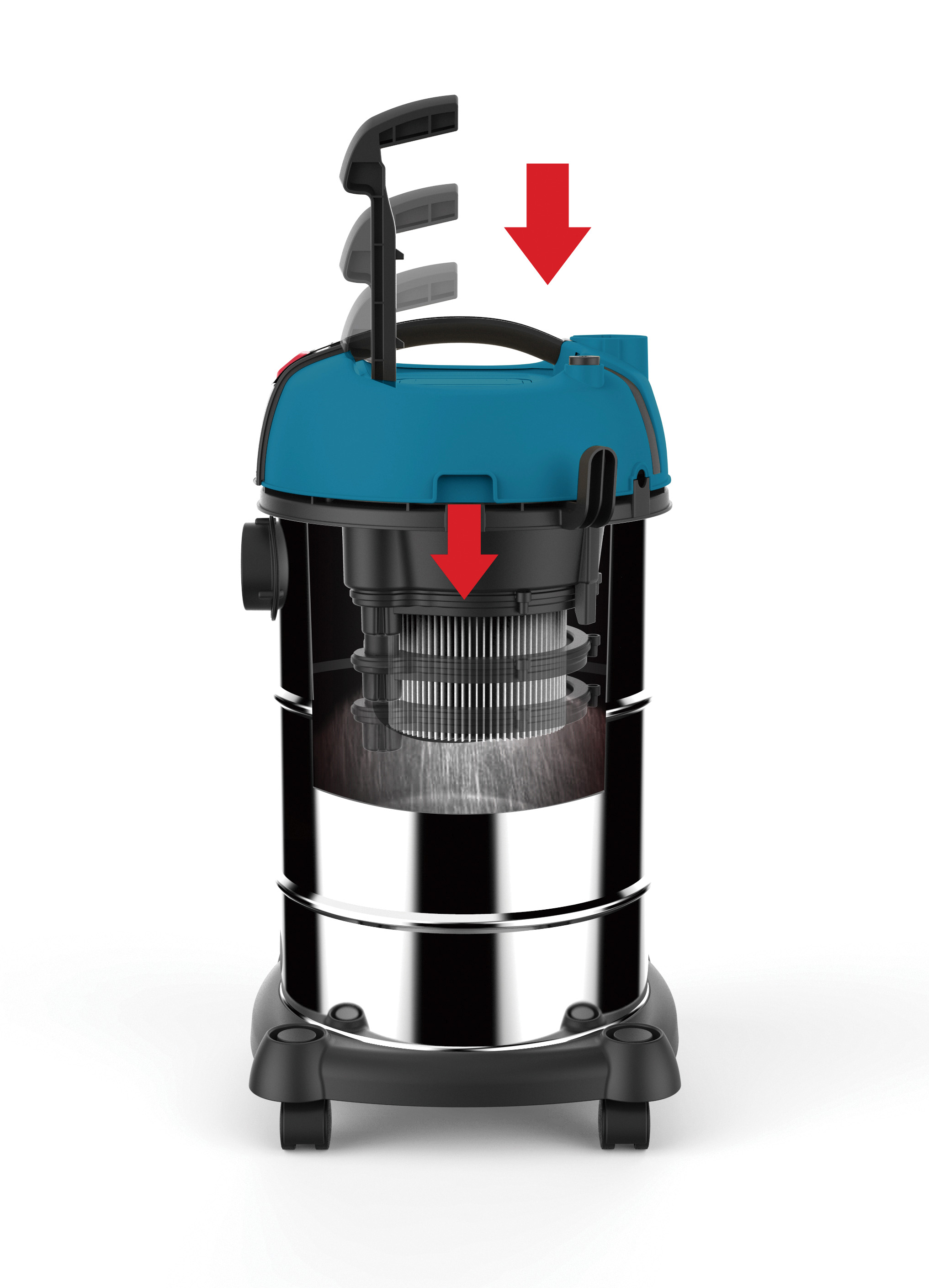 Solid & Liquid Vacuum Cleaner 1300W Bulle - 2