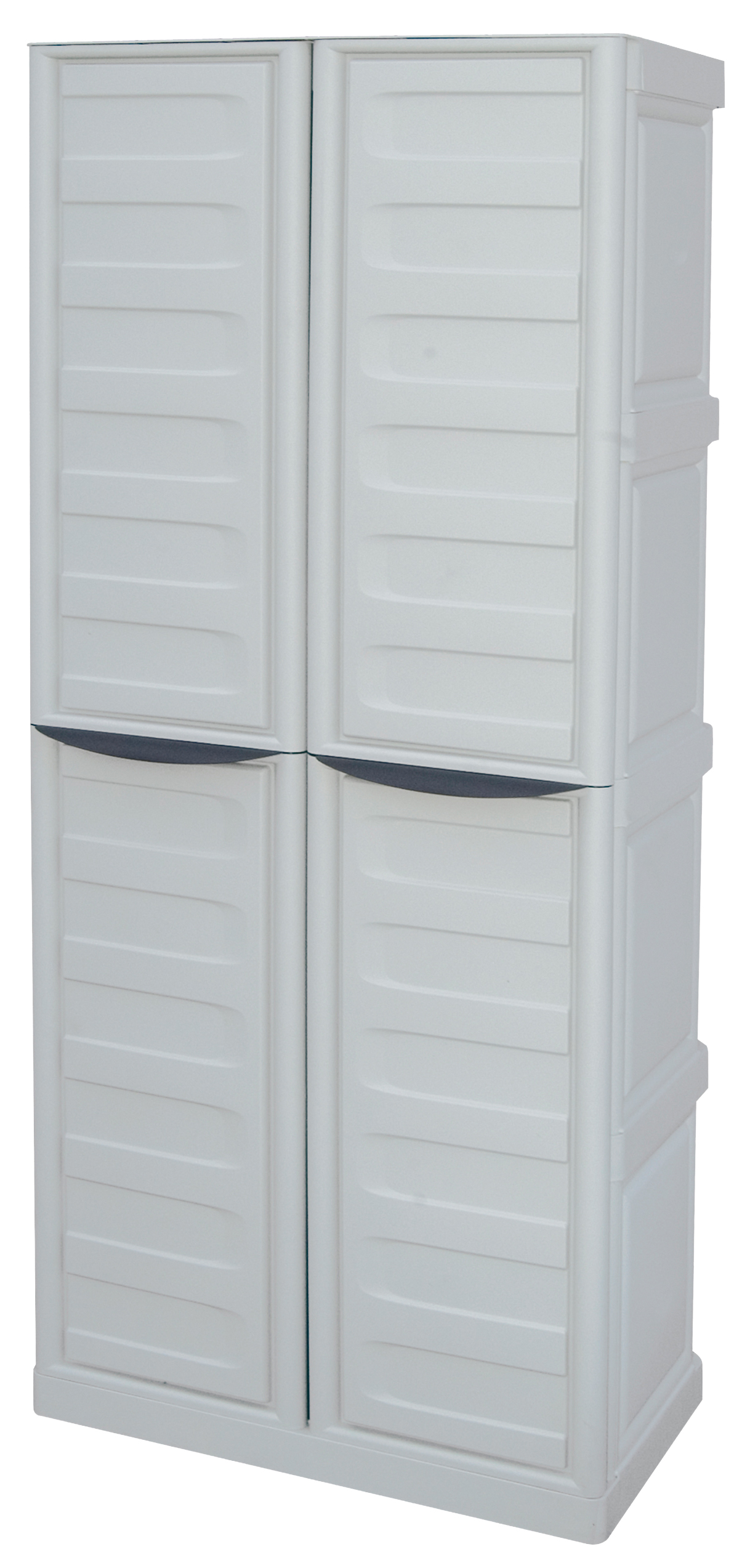 Plastic Cabinet with Shelves and broom space Spazio Unimac - 2