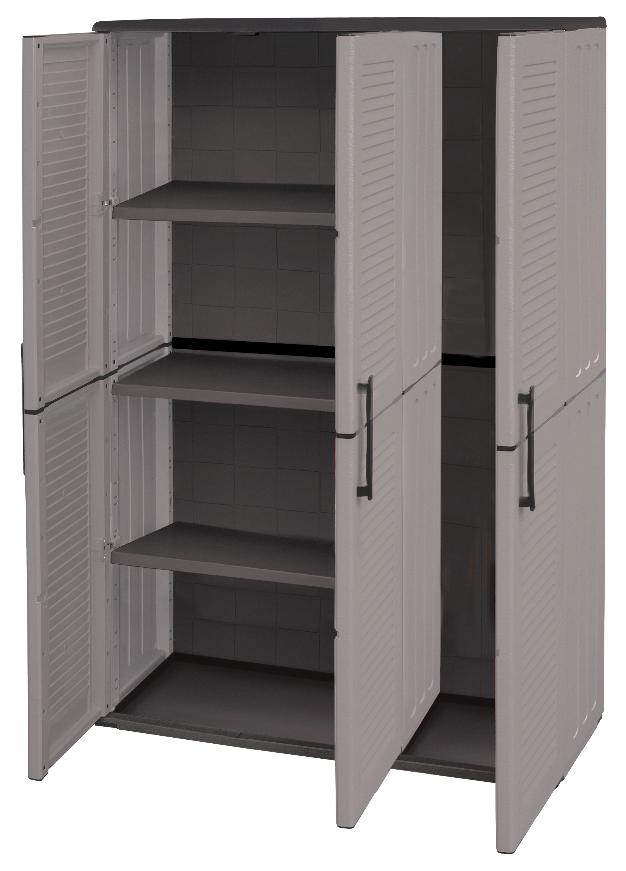Plastic Cabinet with Shelves & 3 Doors Easy Unimac - 1