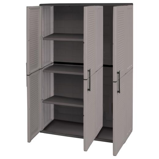 Plastic Cabinet with Shelves & 3 Doors Easy Unimac