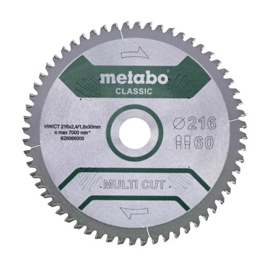 Πριονόδισκος "Multi cut" 216x30mm Metabo