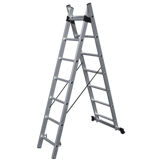 Multipurpose Ladder 14 steps (2x7) Bulle
