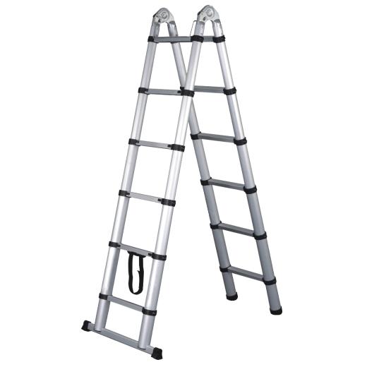Telescopic Folding Ladder 12 steps Bulle