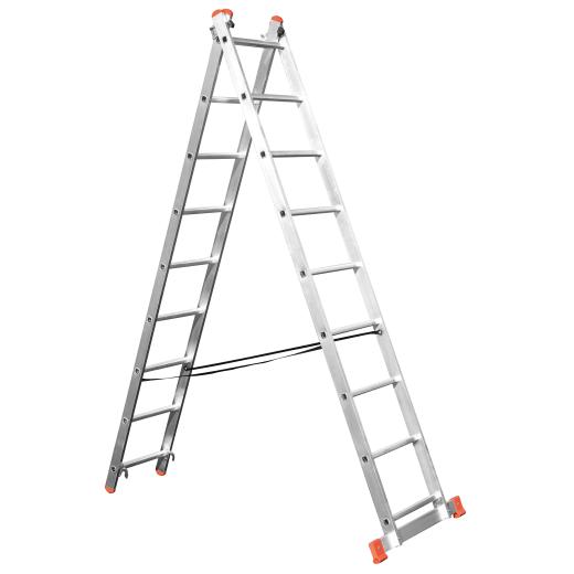 Σκάλα Διπλή Επεκτεινόμενη (2 x 12 σκαλιά) Unimac
