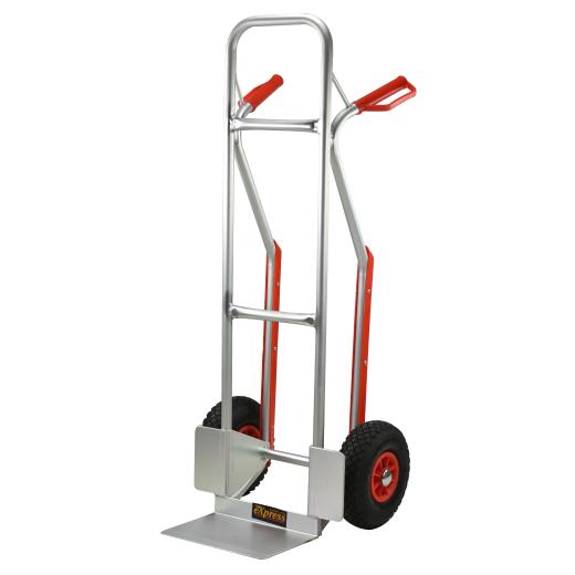 EXPRESS: ΚΑΡΟΤΣΙ ΜΕΤΑΦΟΡΑΣ ΑΛΟΥΜΙΝΙΟΥ 150 KG - ΤΡΟΧΟΙ ΑΕΡΟΣ Φ 250 mm