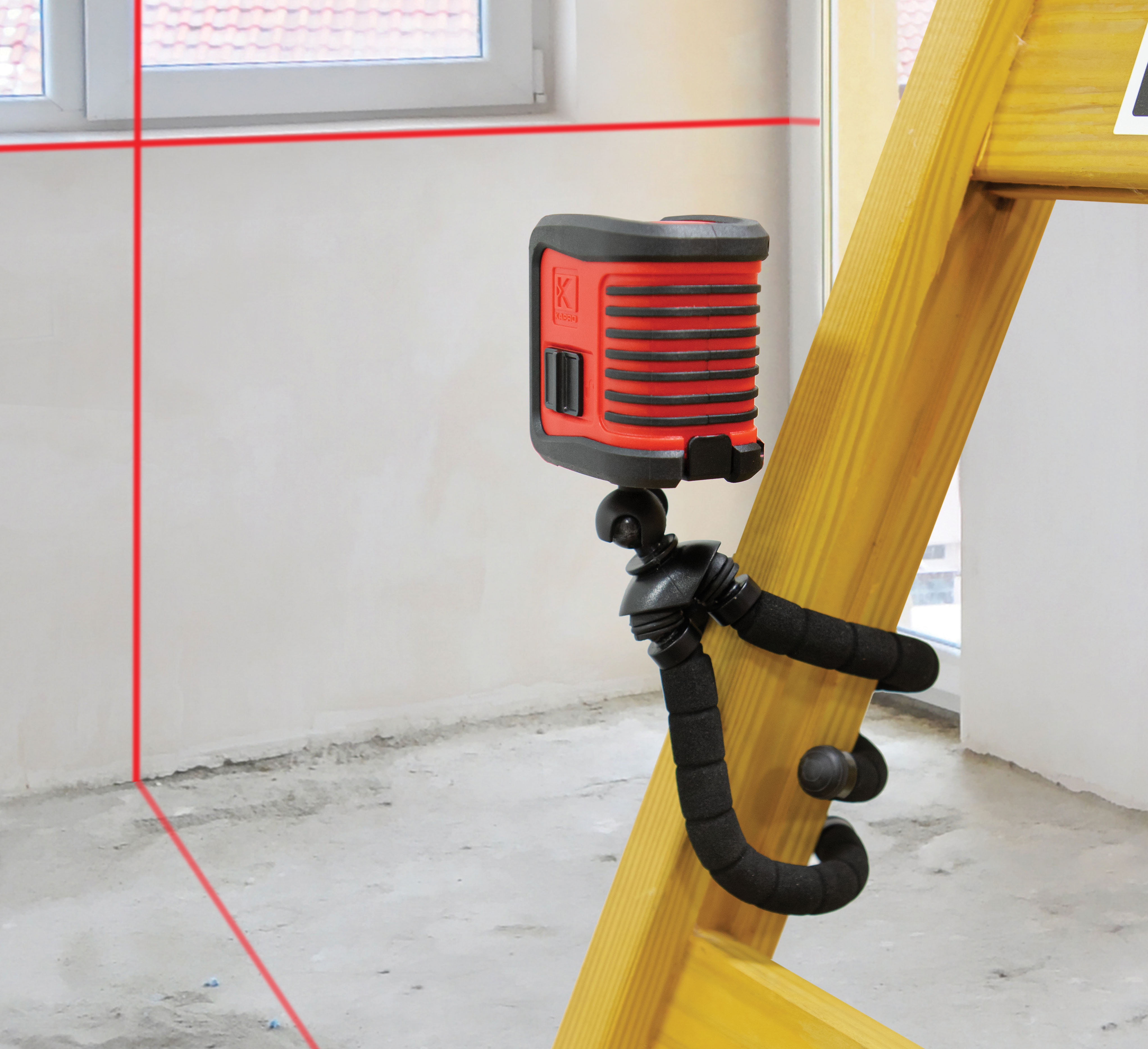 Laser Level Red Cross with Tripod 842S Kapro - 2