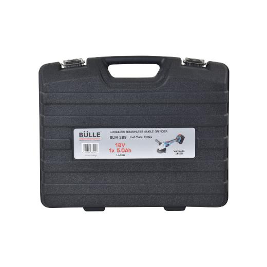 BULLE: ΕΠΑΝΑΦΟΡΤΙΖΟΜΕΝΟΣ ΓΩΝΙΑΚΟΣ ΤΡΟΧΟΣ 125mm BRUSHLESS, ΡΥΘΜΙΖΟΜΕΝΟΣ, 18V 1x5Ah