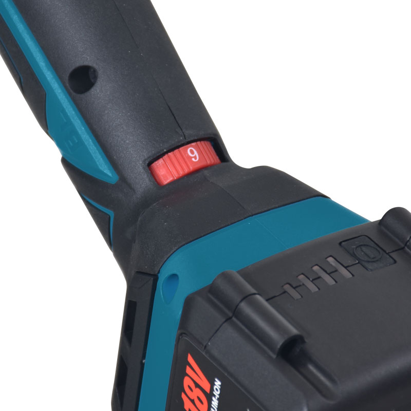 BULLE: ΕΠΑΝΑΦΟΡΤΙΖΟΜΕΝΟΣ ΓΩΝΙΑΚΟΣ ΤΡΟΧΟΣ 125mm BRUSHLESS, ΡΥΘΜΙΖΟΜΕΝΟΣ, 18V 1x5Ah - 9