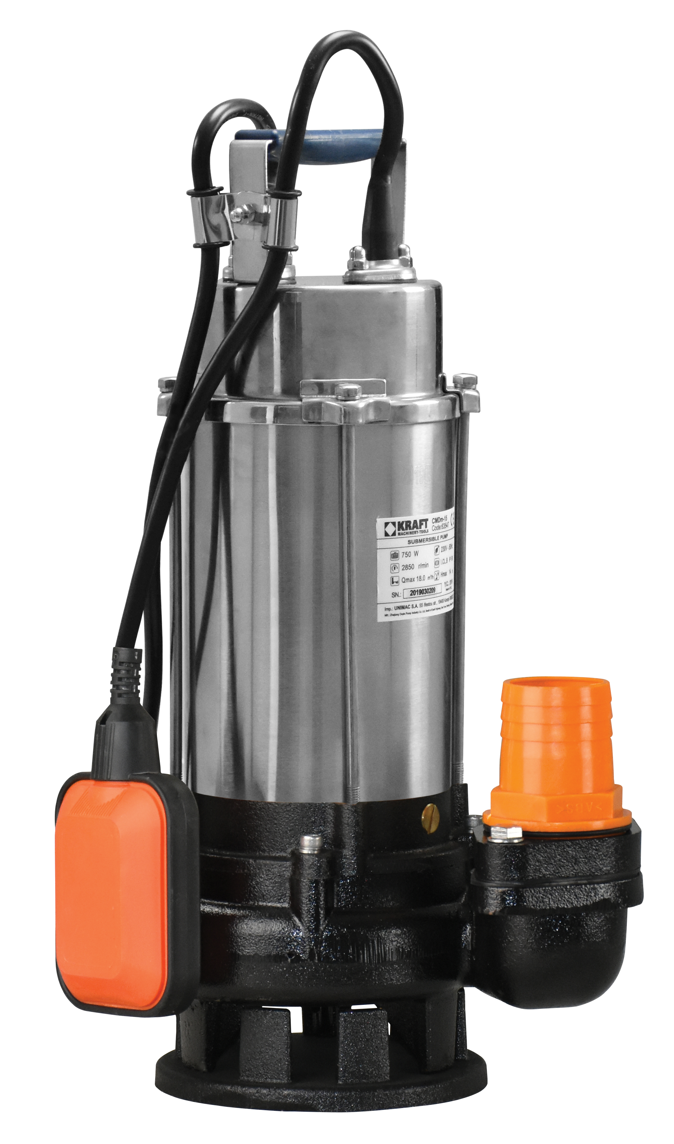 Submersible Wastewater Pump Inox 1500W KSS-200 Kraft