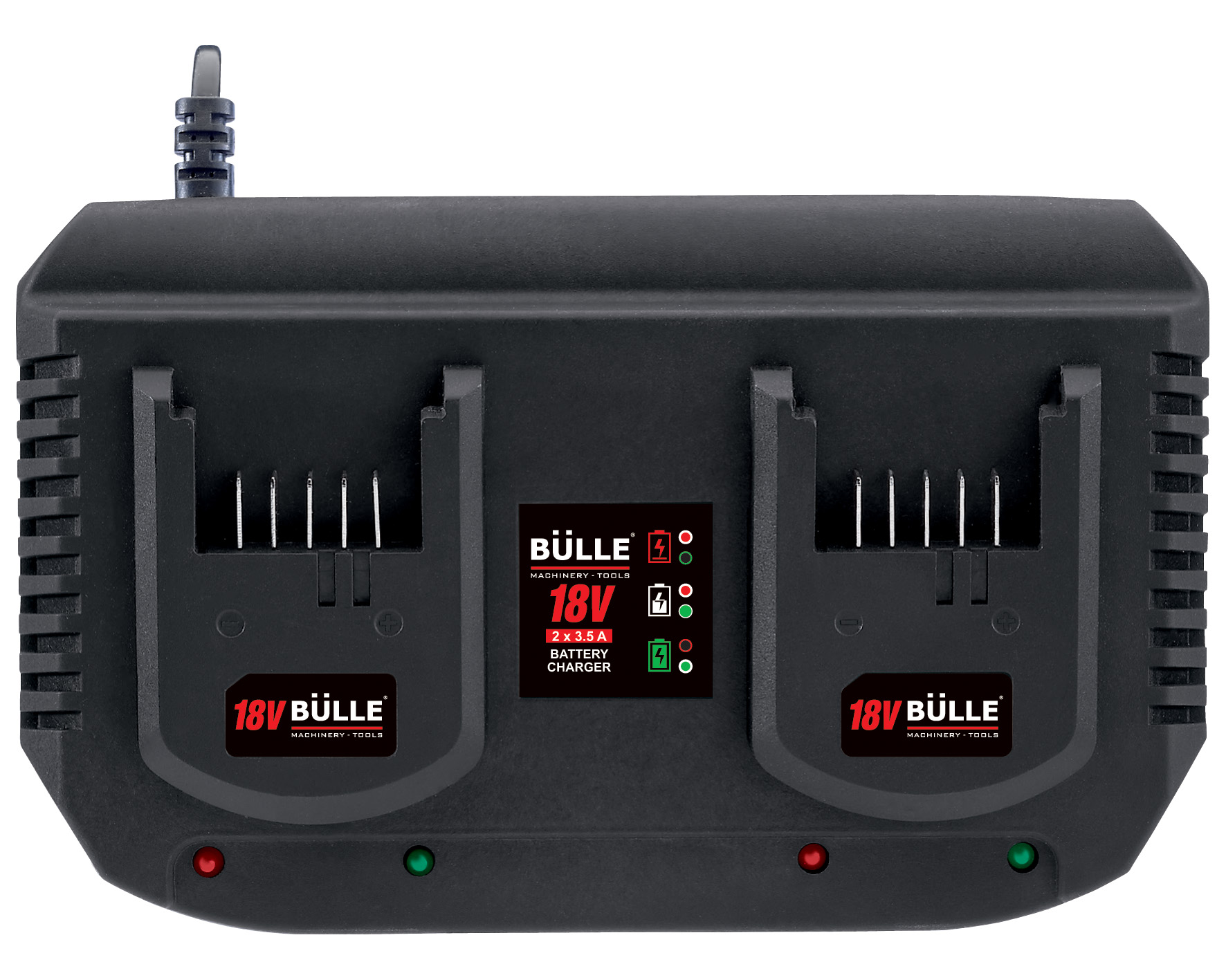 Fast Charger 2 Batteries 18V - 2x3.5Ah Bulle - 2